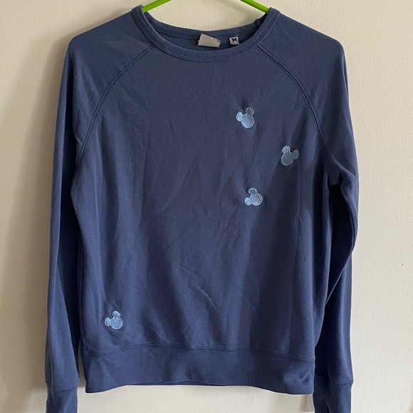 Junk Food Clothing Blue Mickey Sweatshirt - Picture 1 of 3